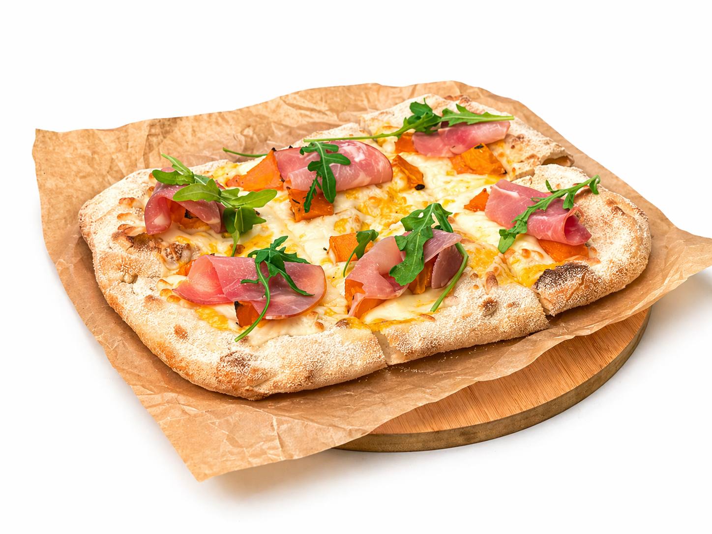 С тыквой и сырокопчёным мясом